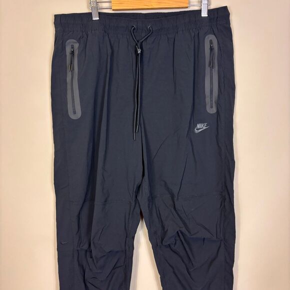 Nike Men's Black Nylon Straight Leg Track Pants XL - Picture 3 of 6
